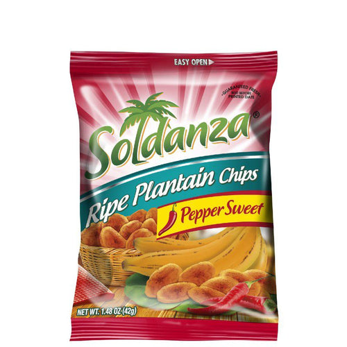 Soldanza Spicy Ripe Plantain Chips JMD $320
