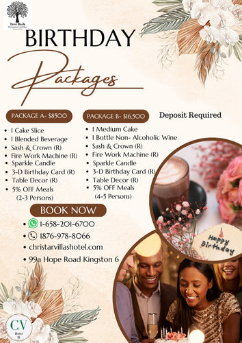 Tree Bark Restaurant & Bar -Birthday Packages-
